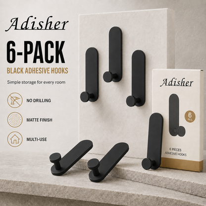 Sticky Hooks Extra Strong Self Adhesive Towel Holder Hooks Stick on Wall Over Door for Hanging Coat Hat Robe Bath Towel in Bathroom Shower Kitchen,4 Pack