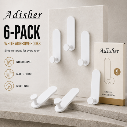 Sticky Hooks Extra Strong Self Adhesive Towel Holder Hooks Stick on Wall Over Door for Hanging Coat Hat Robe Bath Towel in Bathroom Shower Kitchen,4 Pack